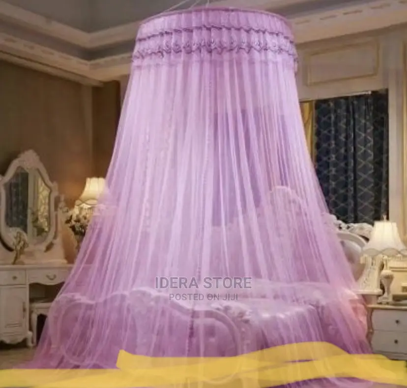 Purple Conical Ceiling Hanging Mosquito Net