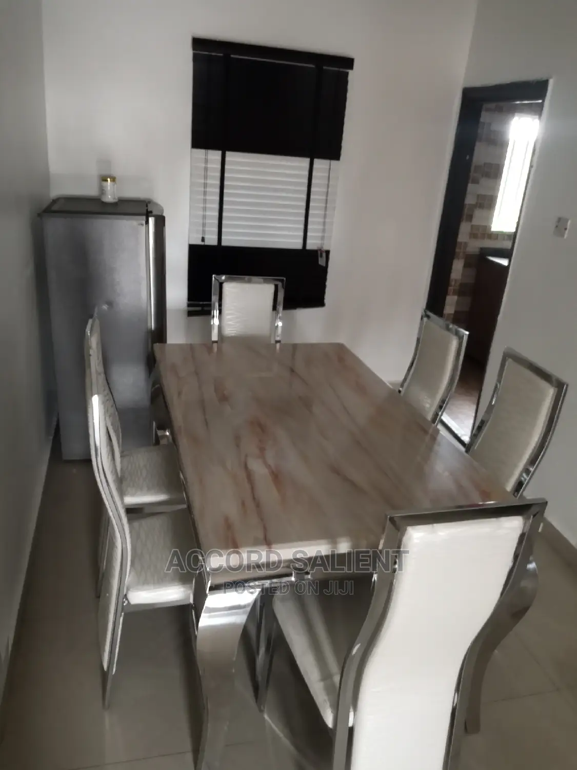 Foreign 6 Seater Marble Dining Set