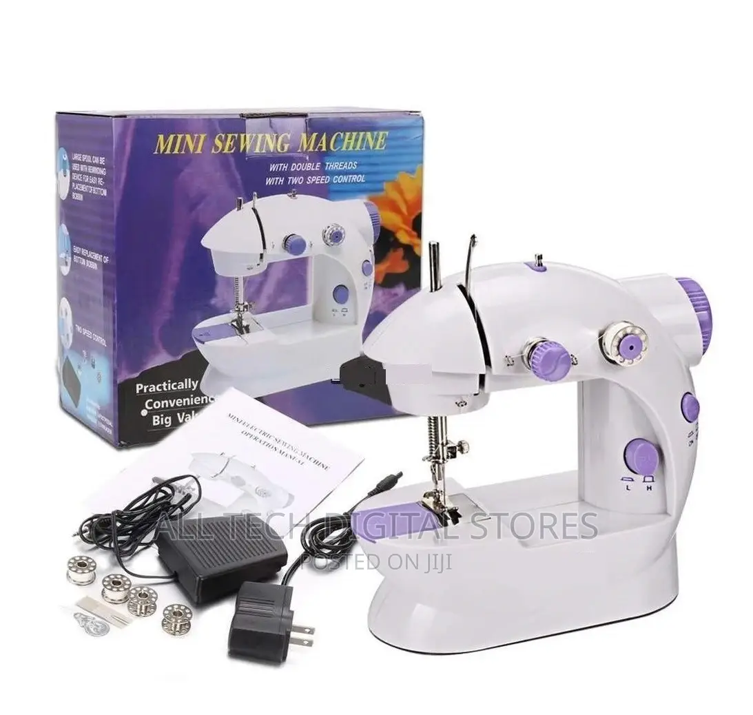 Mini Sewing Machine SM-202A With AD/DC Adaptor Foot Pedal