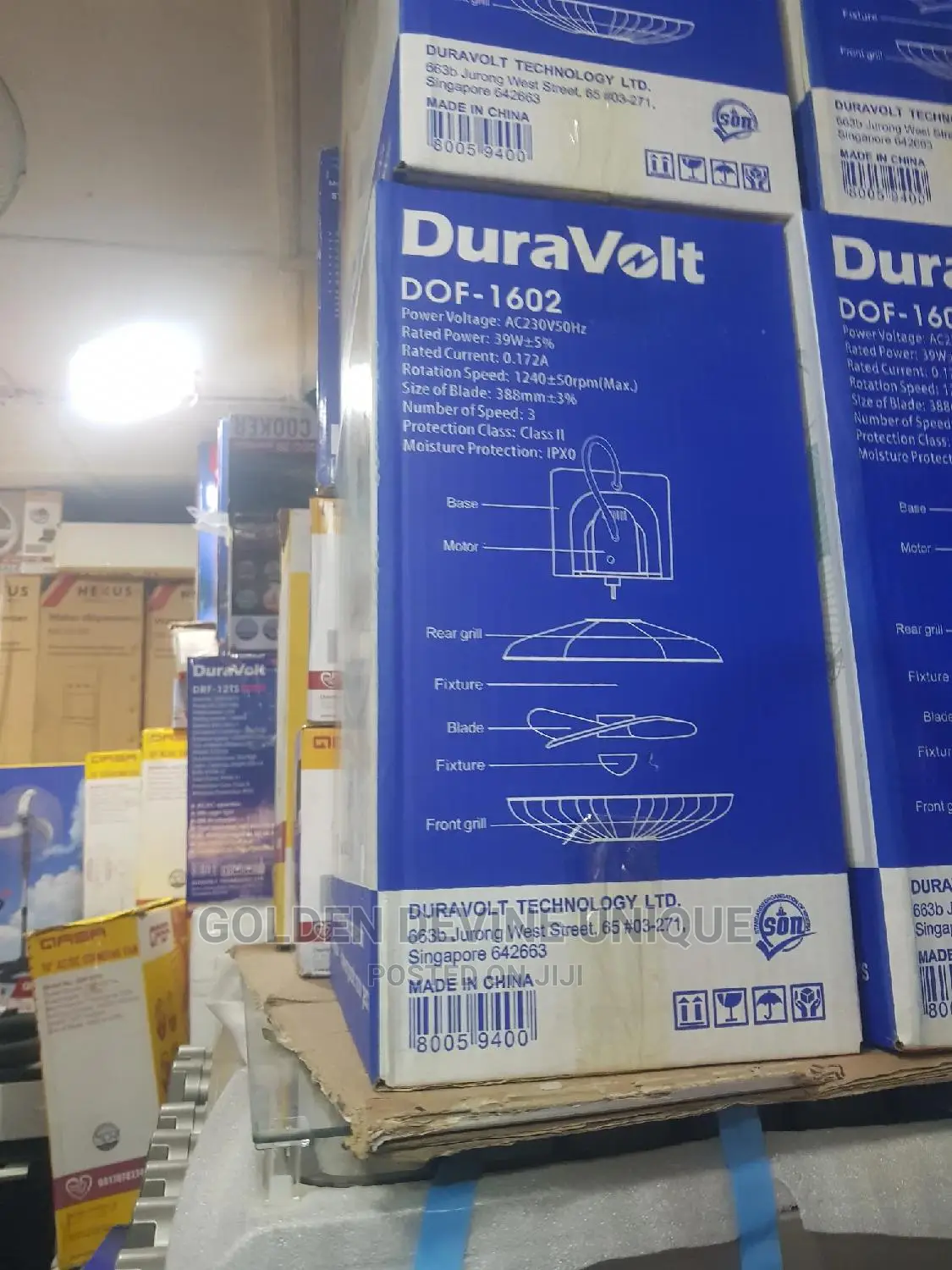 Duravolt 16" Orbit Fan Dof- 1602 ,120wide Coverage