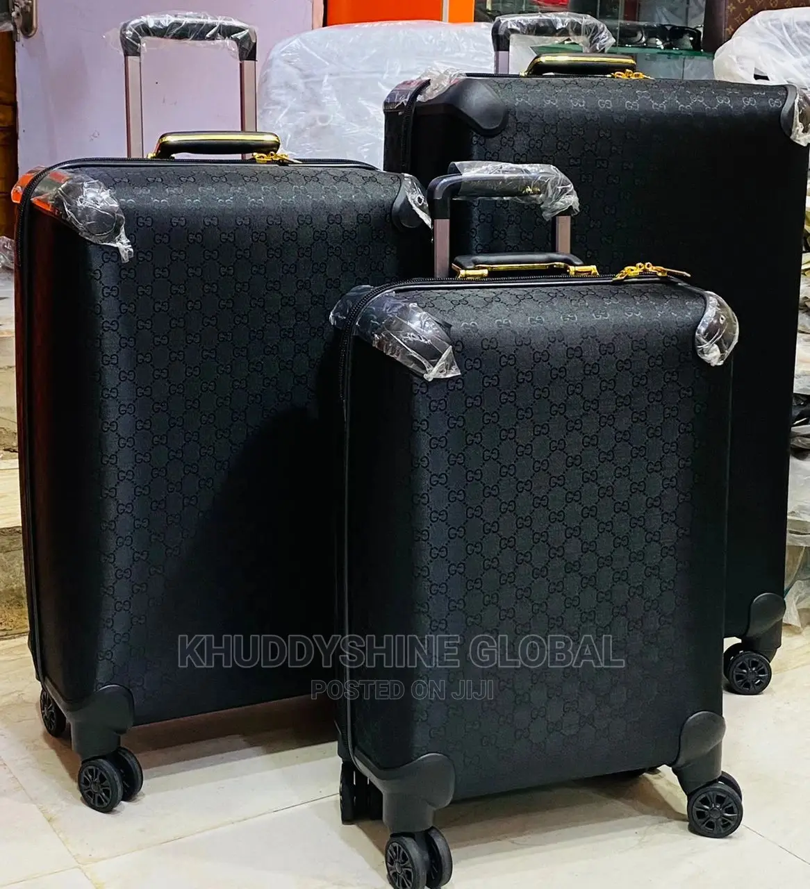 3 Pieces Set Louis Vuitton Luggage And Traveling Bag