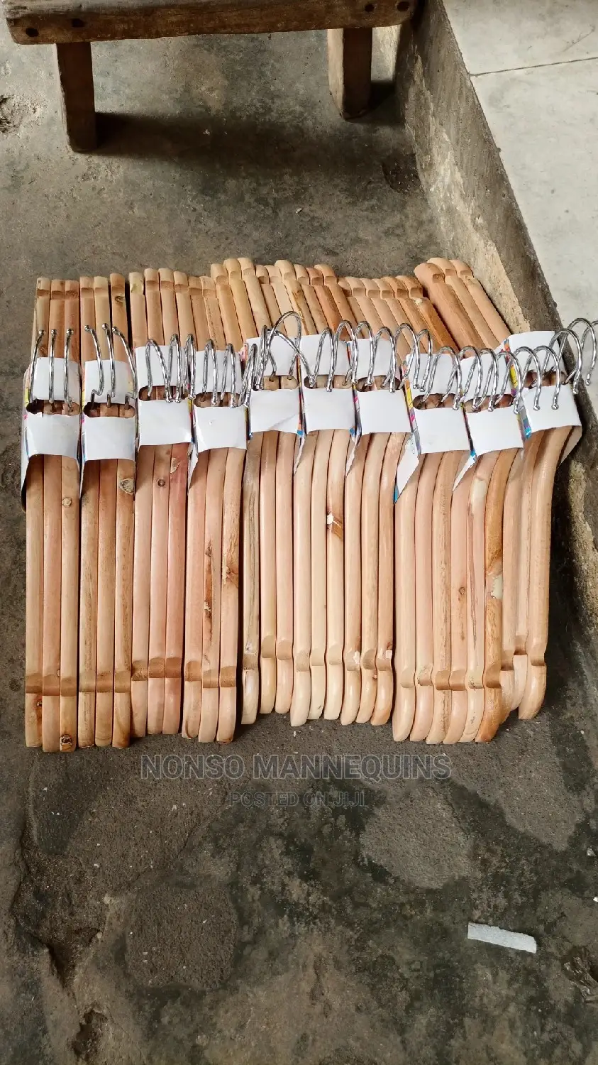 Plain Imported Wooden Clothes Hangers
