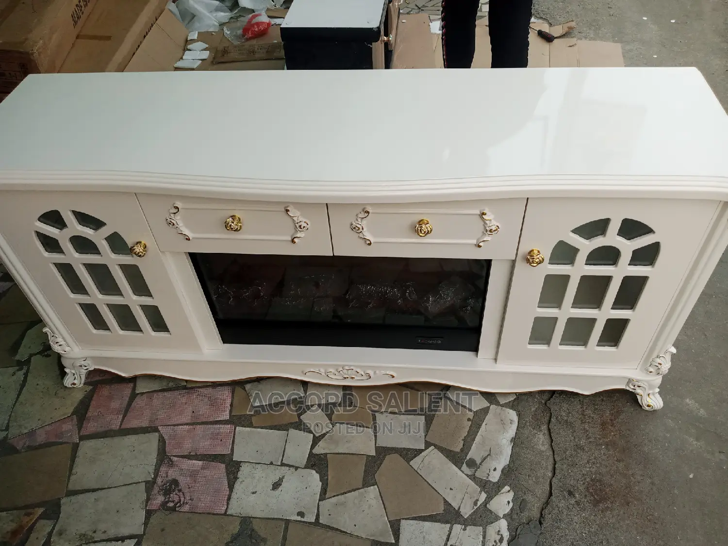 Royal Design Fireplace TV Stand