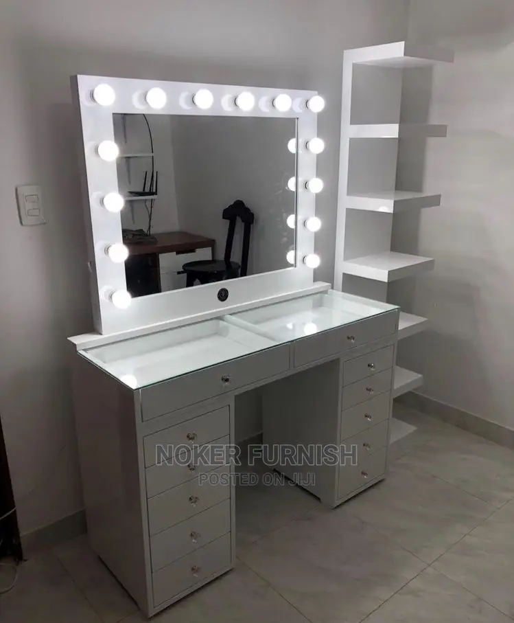 Make-Up Dresser With Shelves