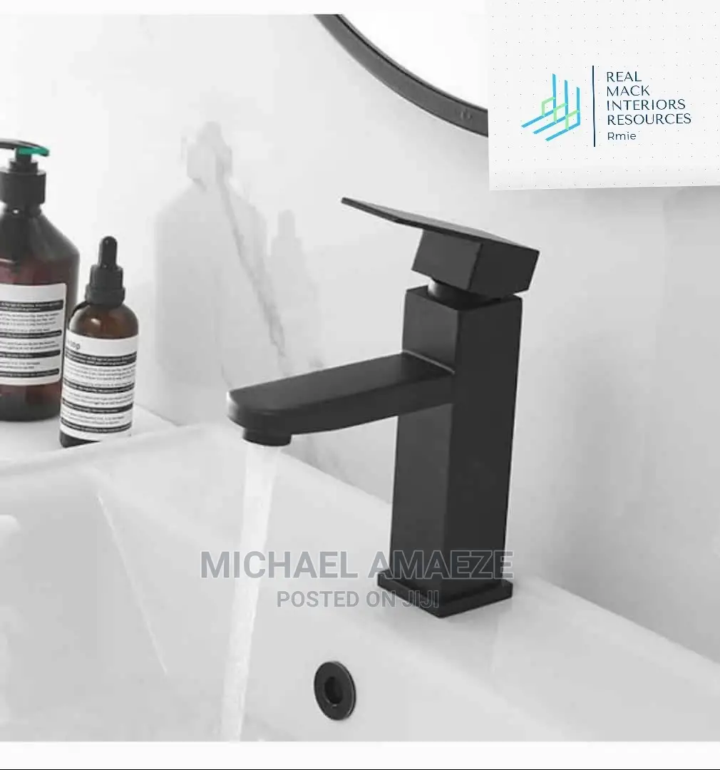 Black Basin Mixer Tap