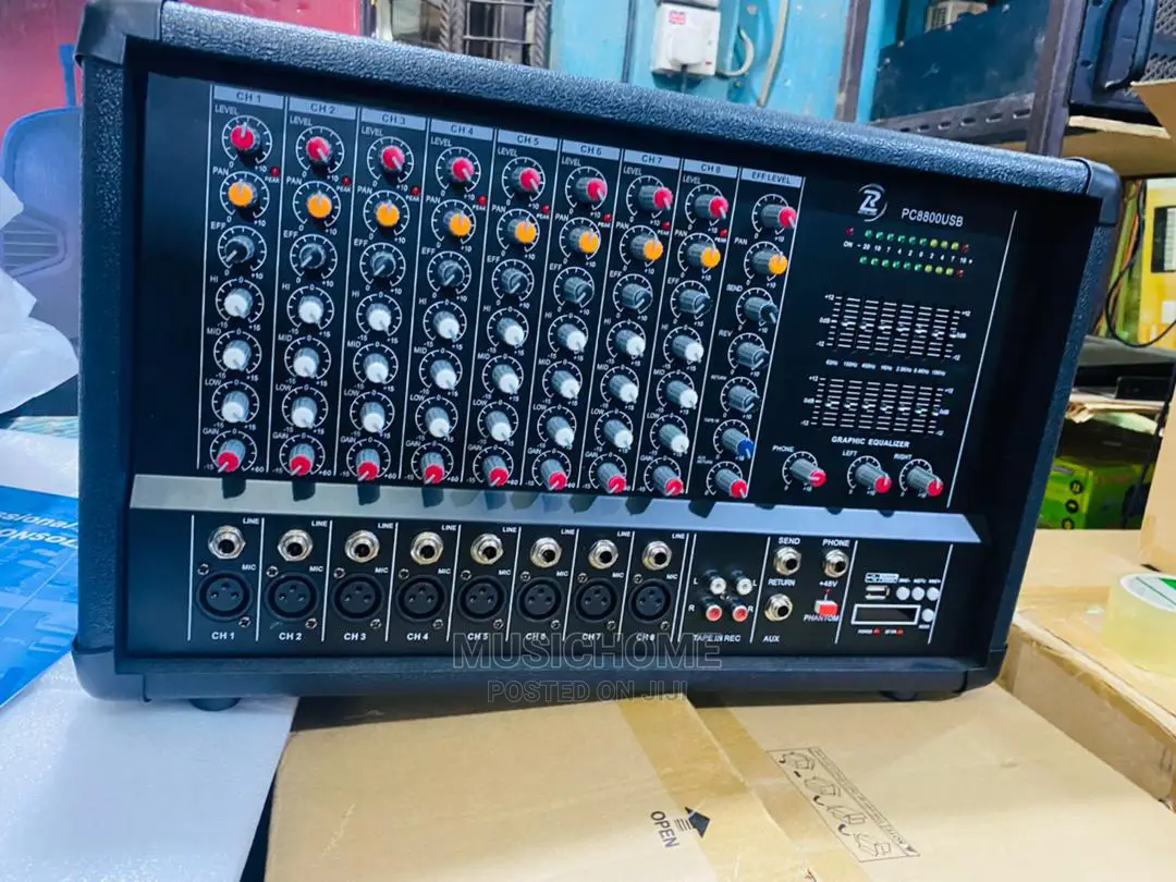 8 Channels Box Mixer Amplifier