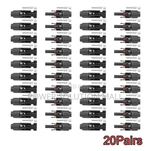 20 Pairs Of Mc4 Connector (Male And Female)