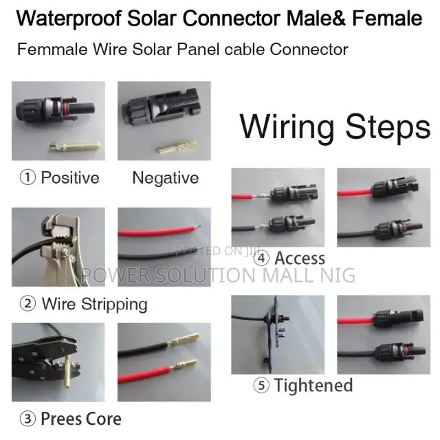 10pairs Of Male And Female MC4 Connector