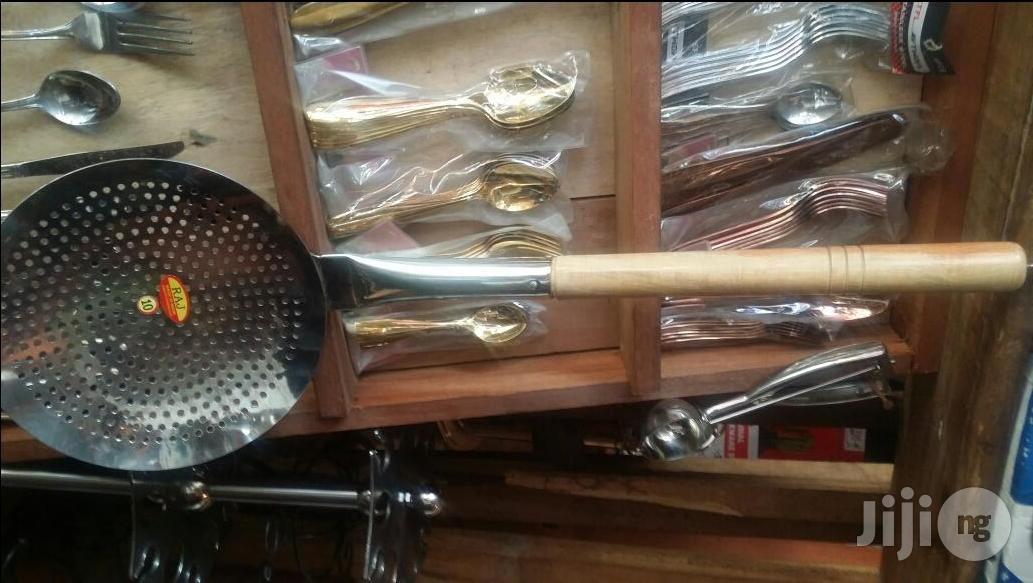 Ladul And Skimmer Halfway Stainless And Half Way Stanless Still