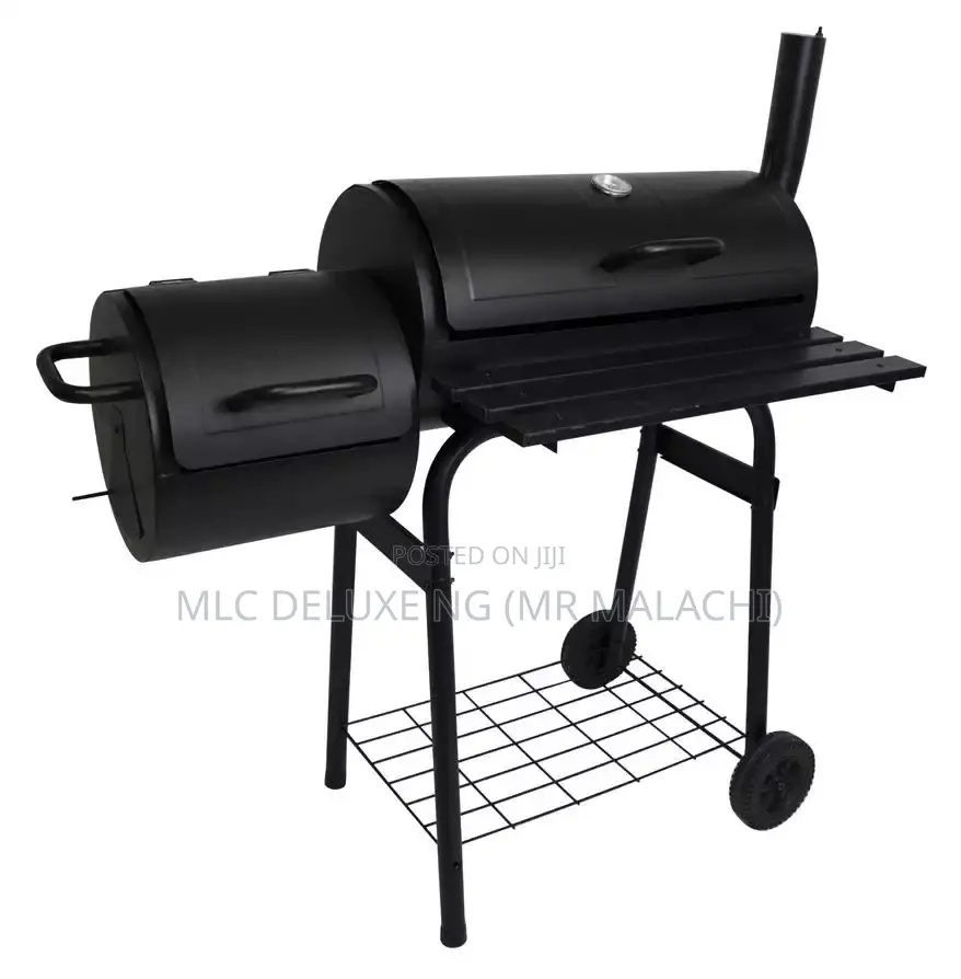 Outdoor Charcoal Barbecue Griller With Side Smoker/BBQ Grill