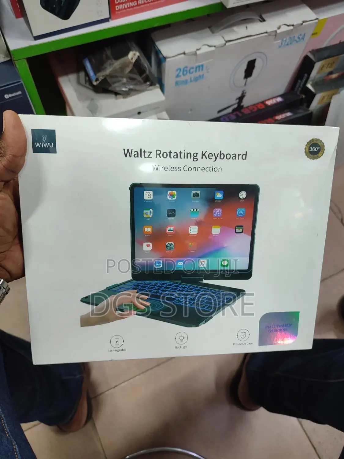 Wiwu Waltz Rotating Keyboard Wireless iPad 11" Pro,10.9"