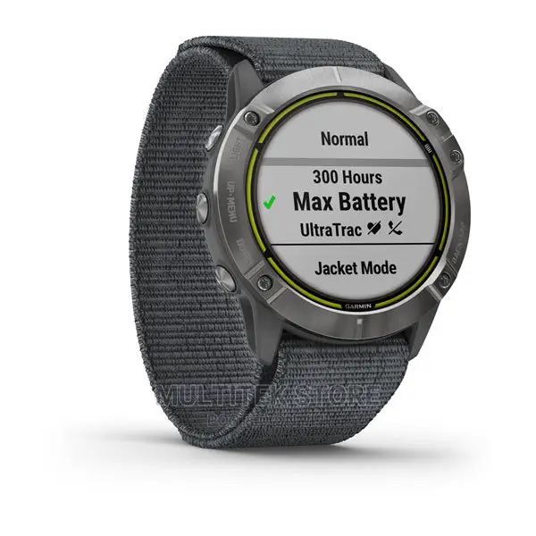 Garmin Enduro Steel With Gray Ultrafit Nylon Strap