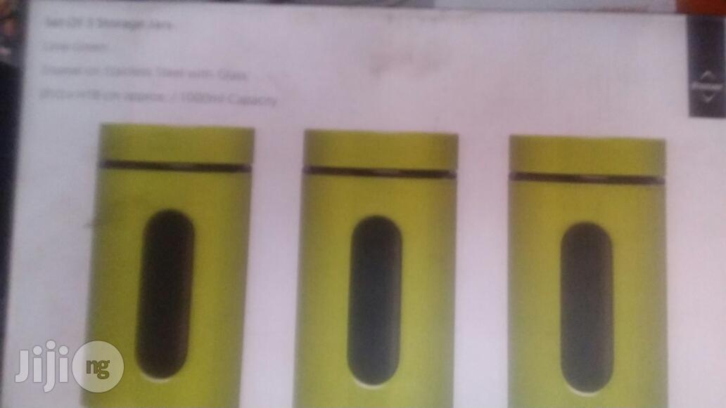 Enamel,Acrelic With High Quality Glass Wear By 3 Canister.