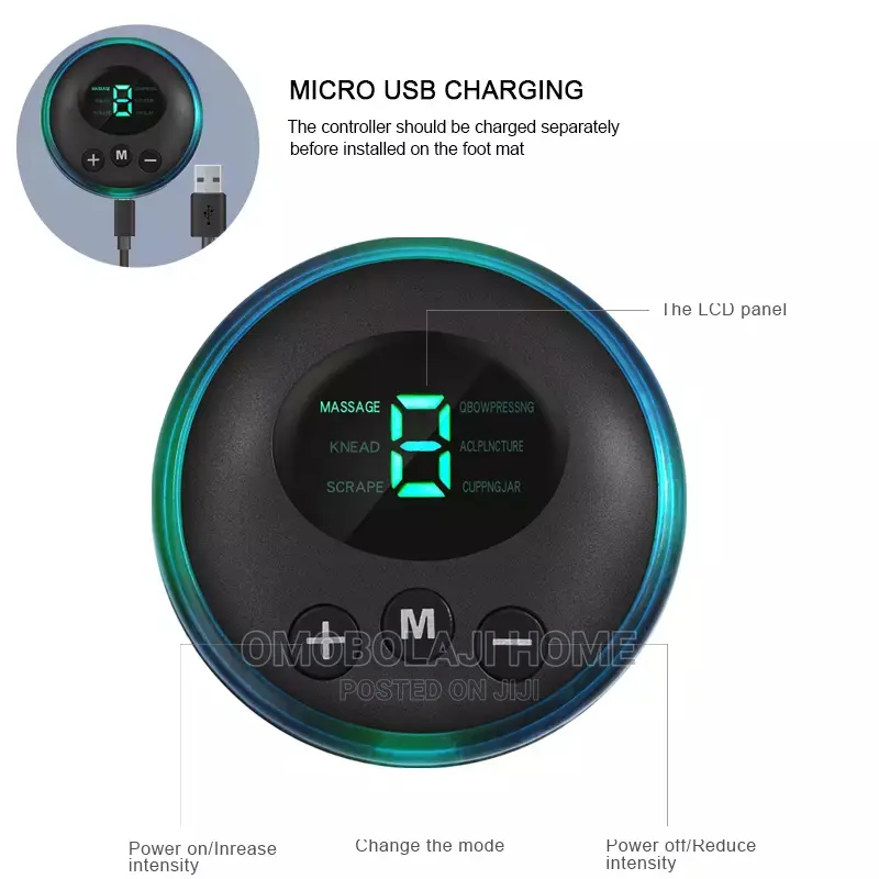 Electric Ems Foot Massager With Usb Cord and Remote