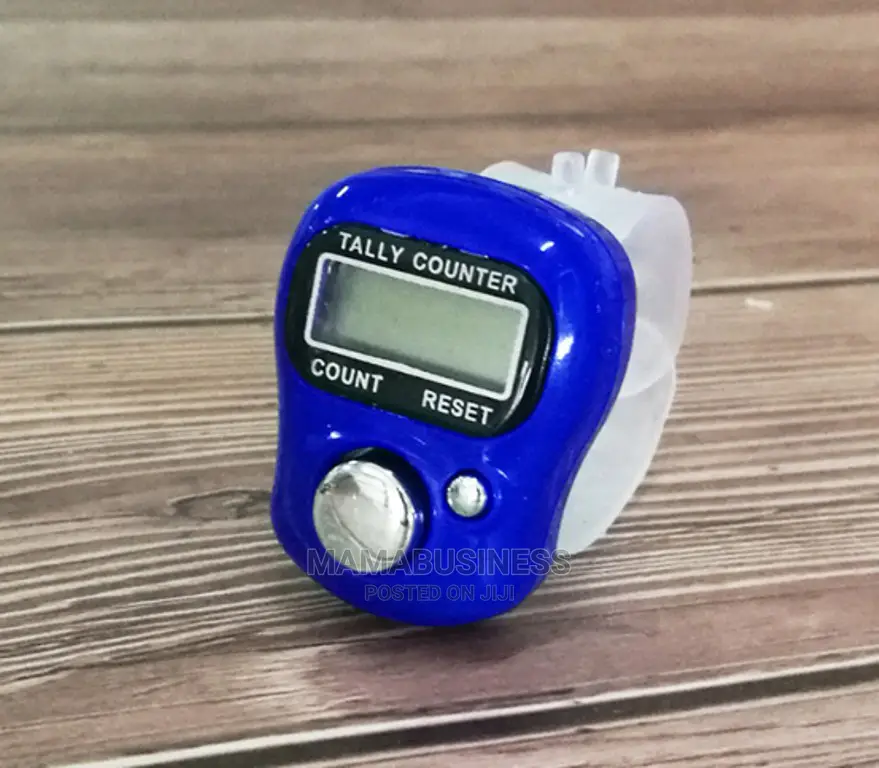 Digital Figure LCD Screen Tally Counter (Blue)