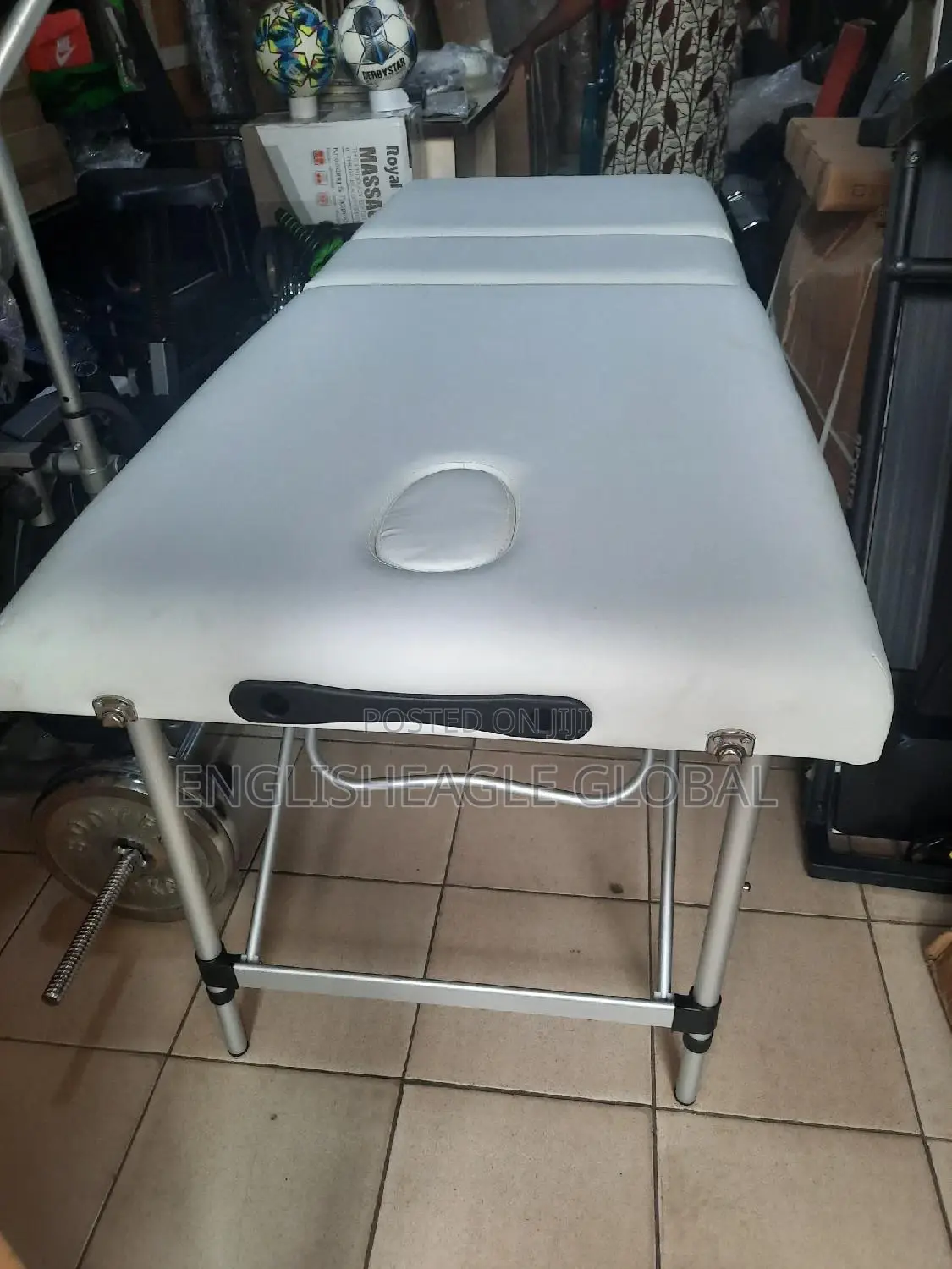 Iron Leg Massage Bed