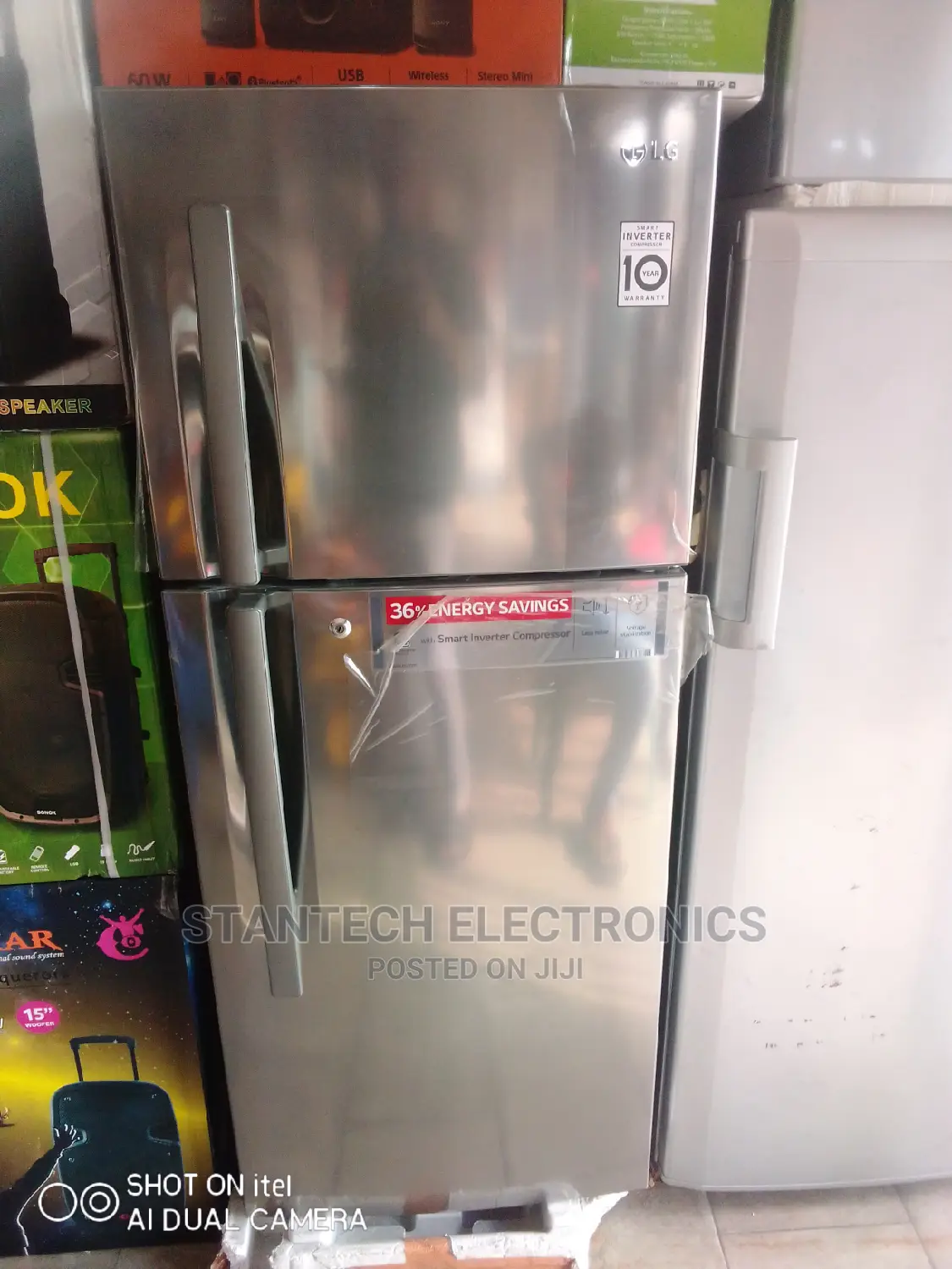 Lg Inverter Standing Fridge With 10yrs Warranty O