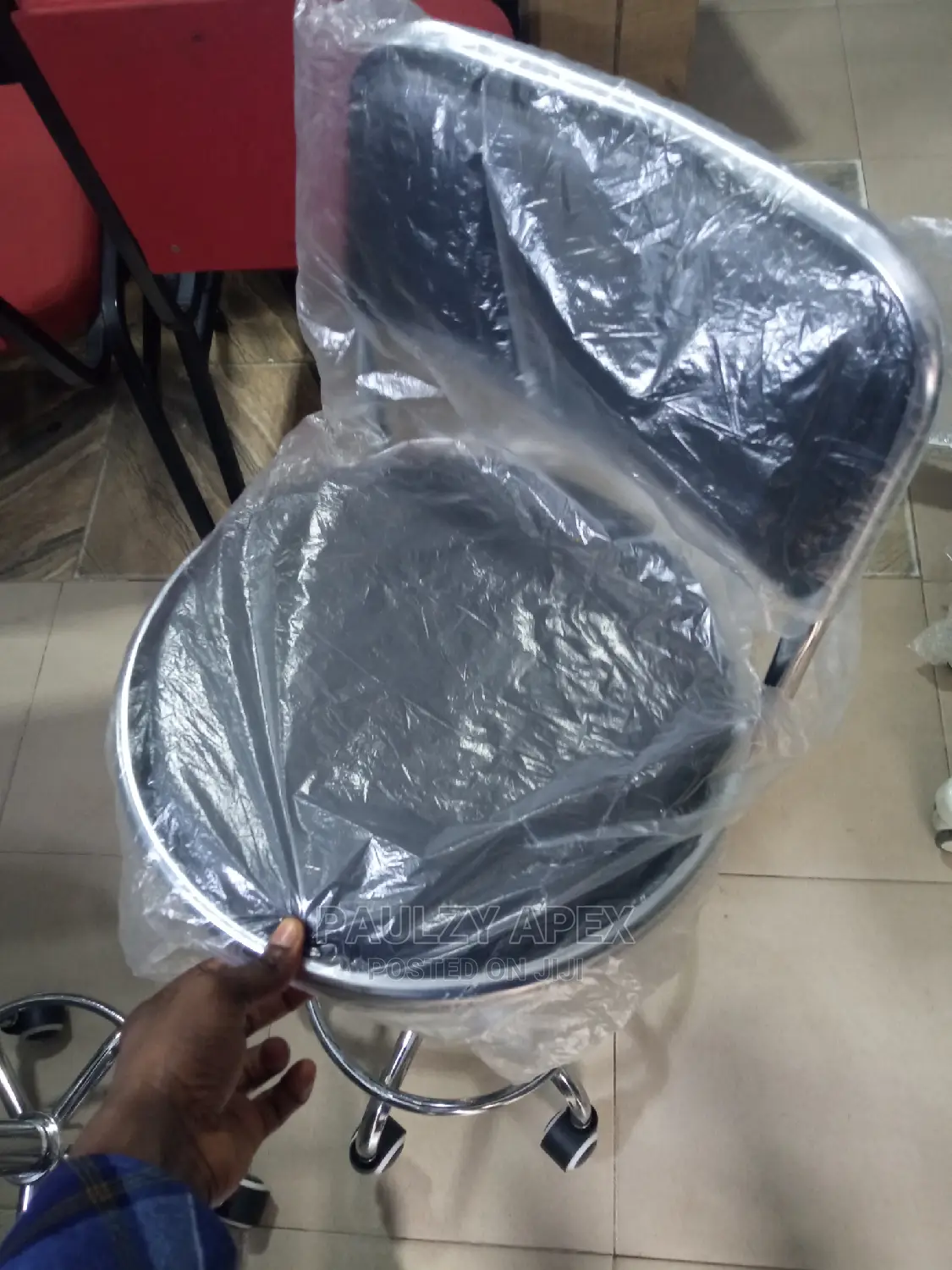 Doctors Stool With Backrest