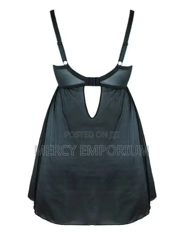 Starstruck Padded Balcony Babydoll Black/Silver