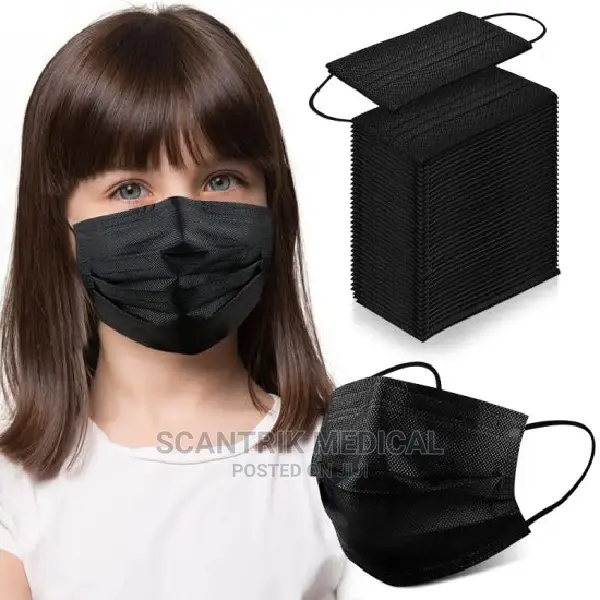 Hospital Layer Comfortable Breathable Black Face Mask
