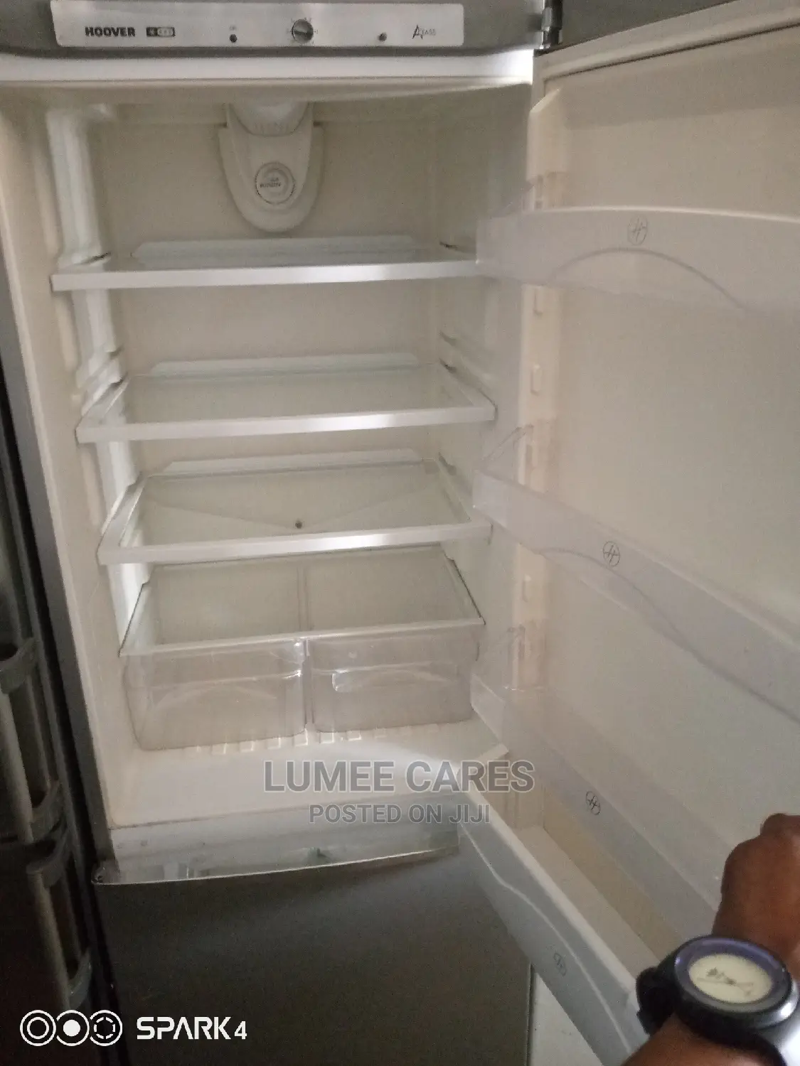 Hoover Dooble Door Fridge and Freezer
