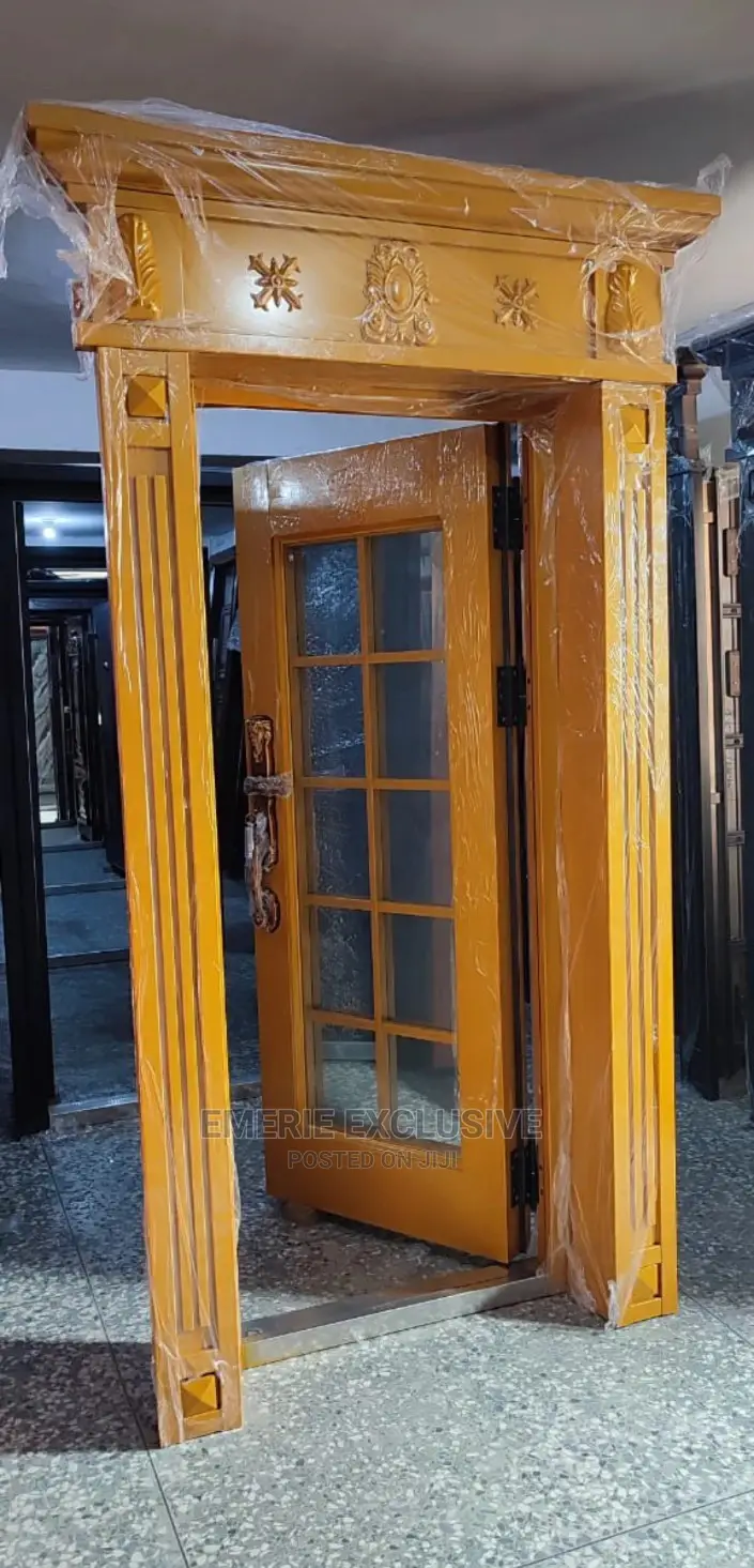 3ft: Copper Glass Door With Ark and Pillars