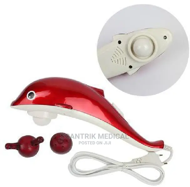 Plastic Red Dolphin Massager, for Pain Relief
