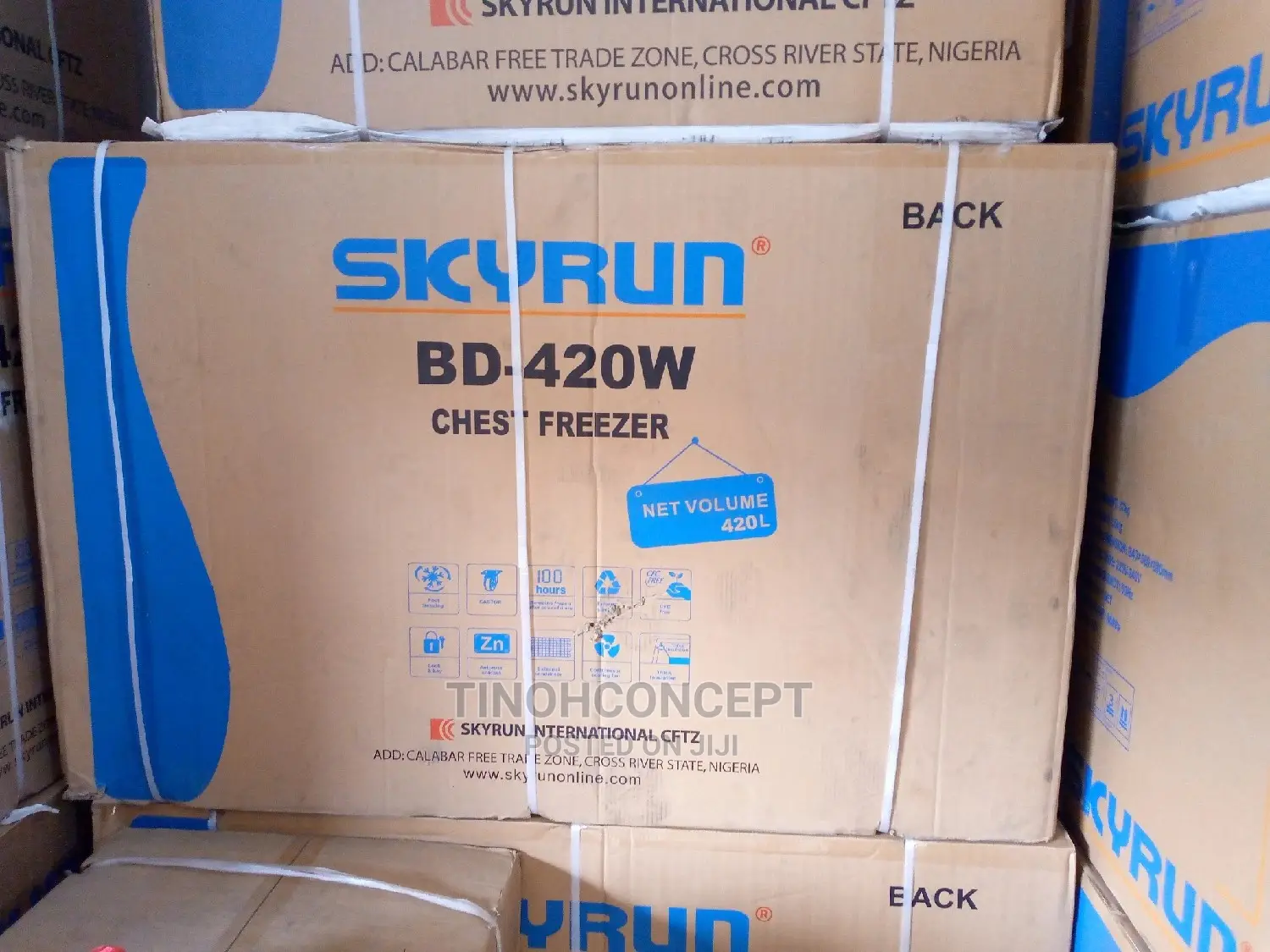 Skyrun Freezer Double Door 420 Liters