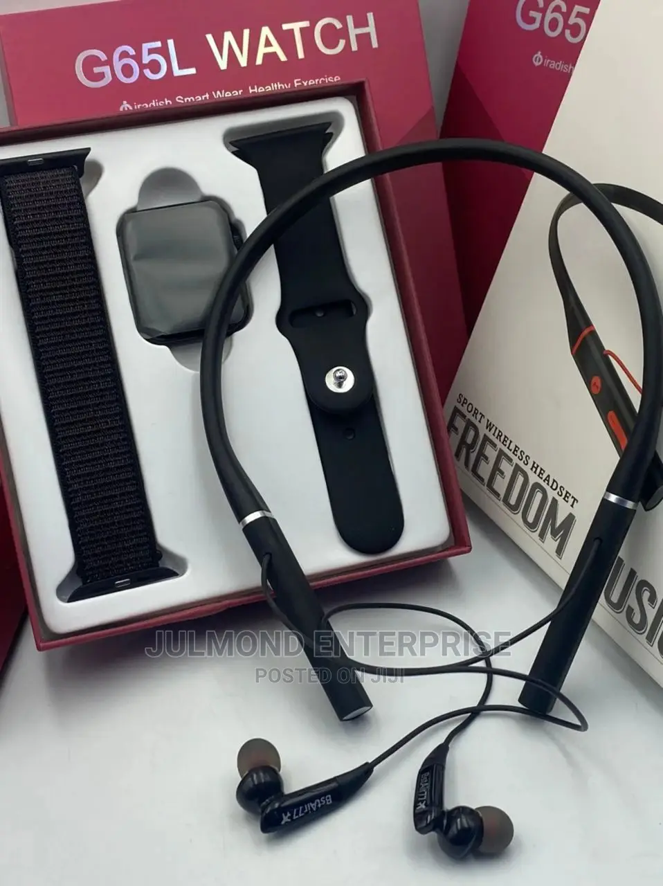 Smart Wristwatch With Bluetooth Hear Piece