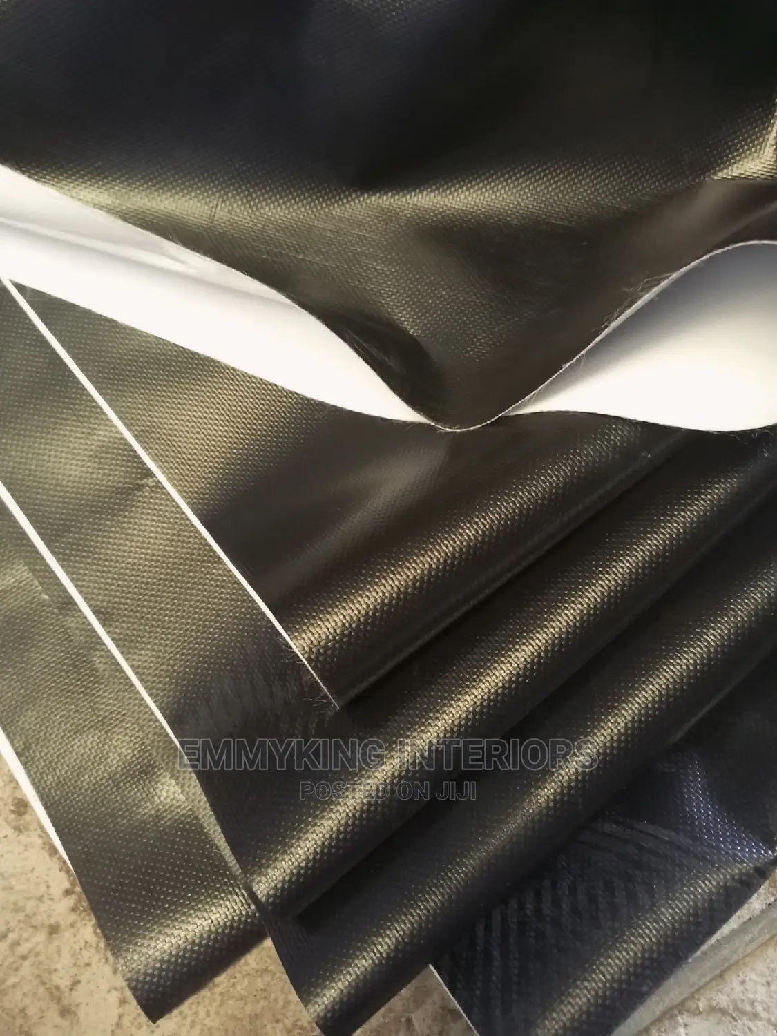 First Quality 10ft Tarpaulin Black and White