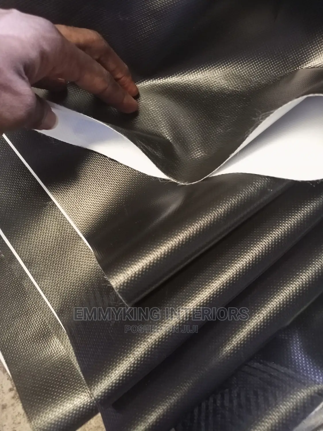 First Quality 10ft Tarpaulin Black and White