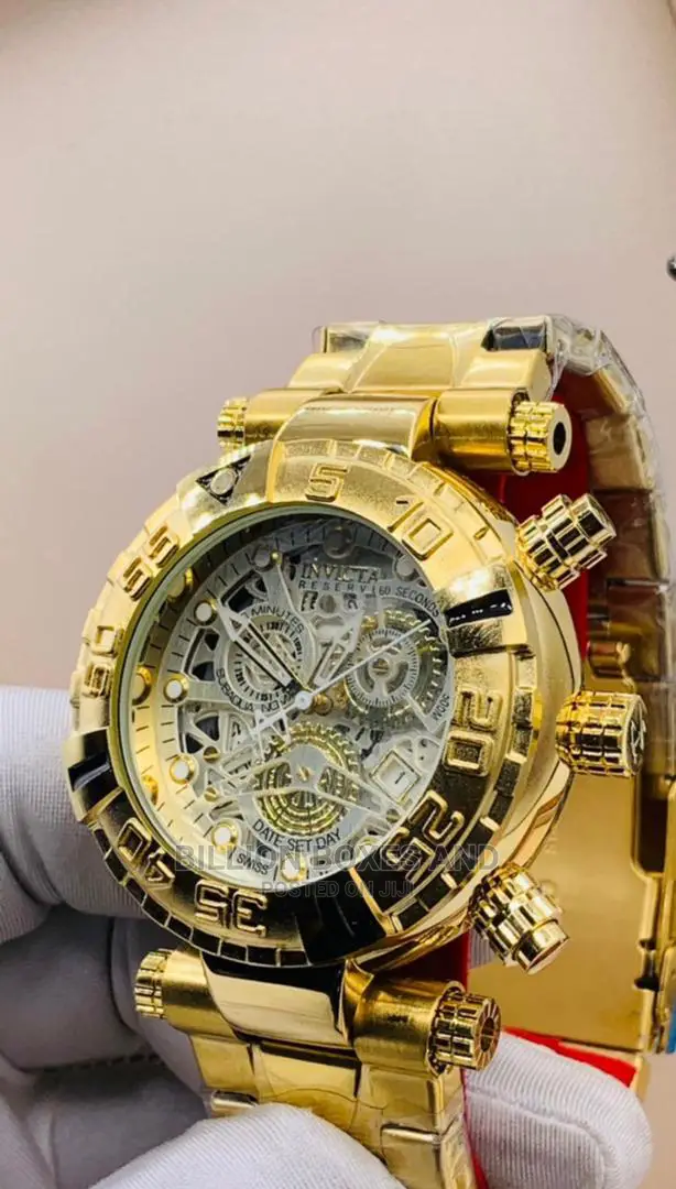 Original Invicta Gold Chain Watch in a Box