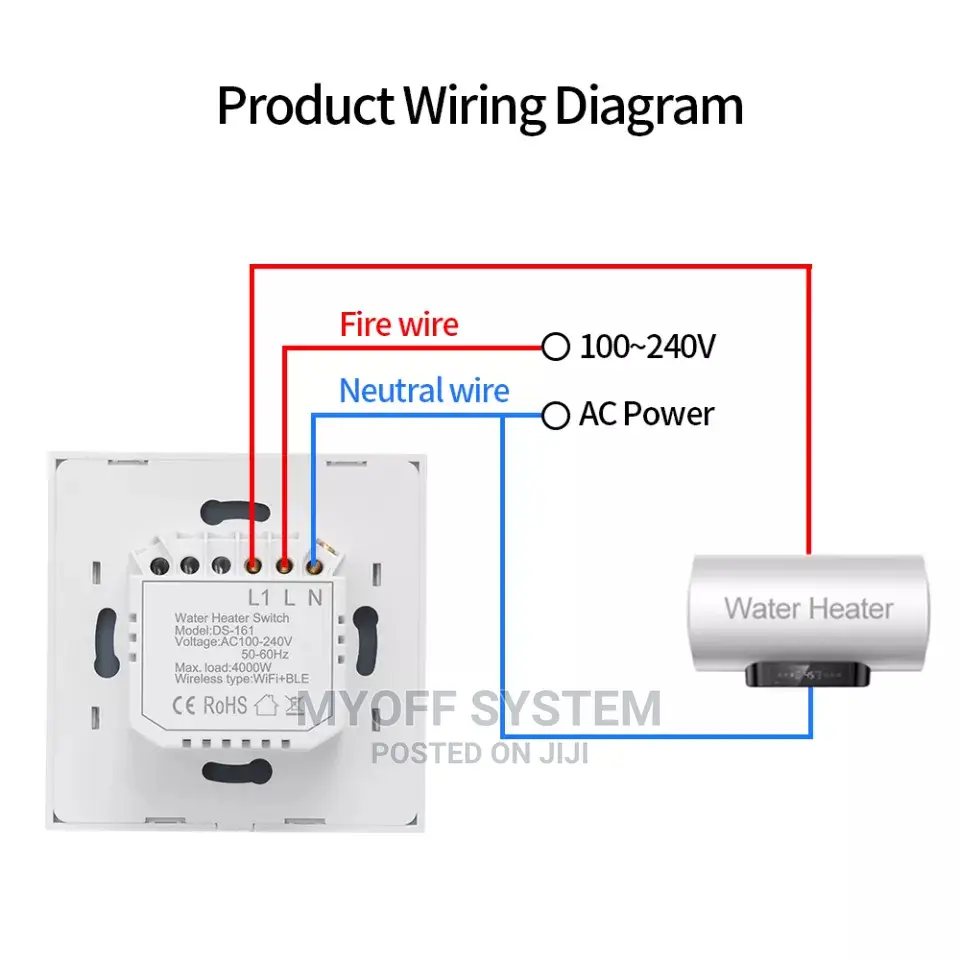 Tuya Smart Wi-fi Water Heater Switch
