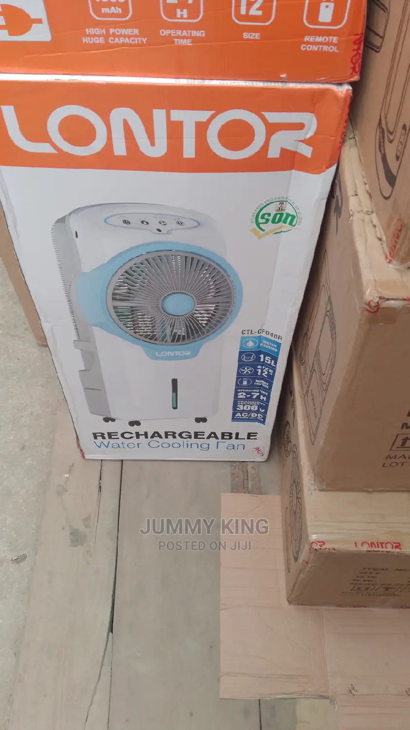 Lontor Rechargeable Mist Fan Air Cooler (Water Fan)