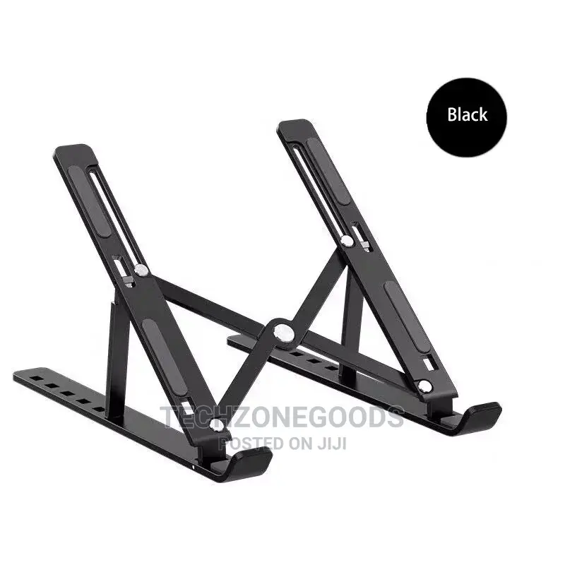 Black Aluminium Alloy Laptop Stand