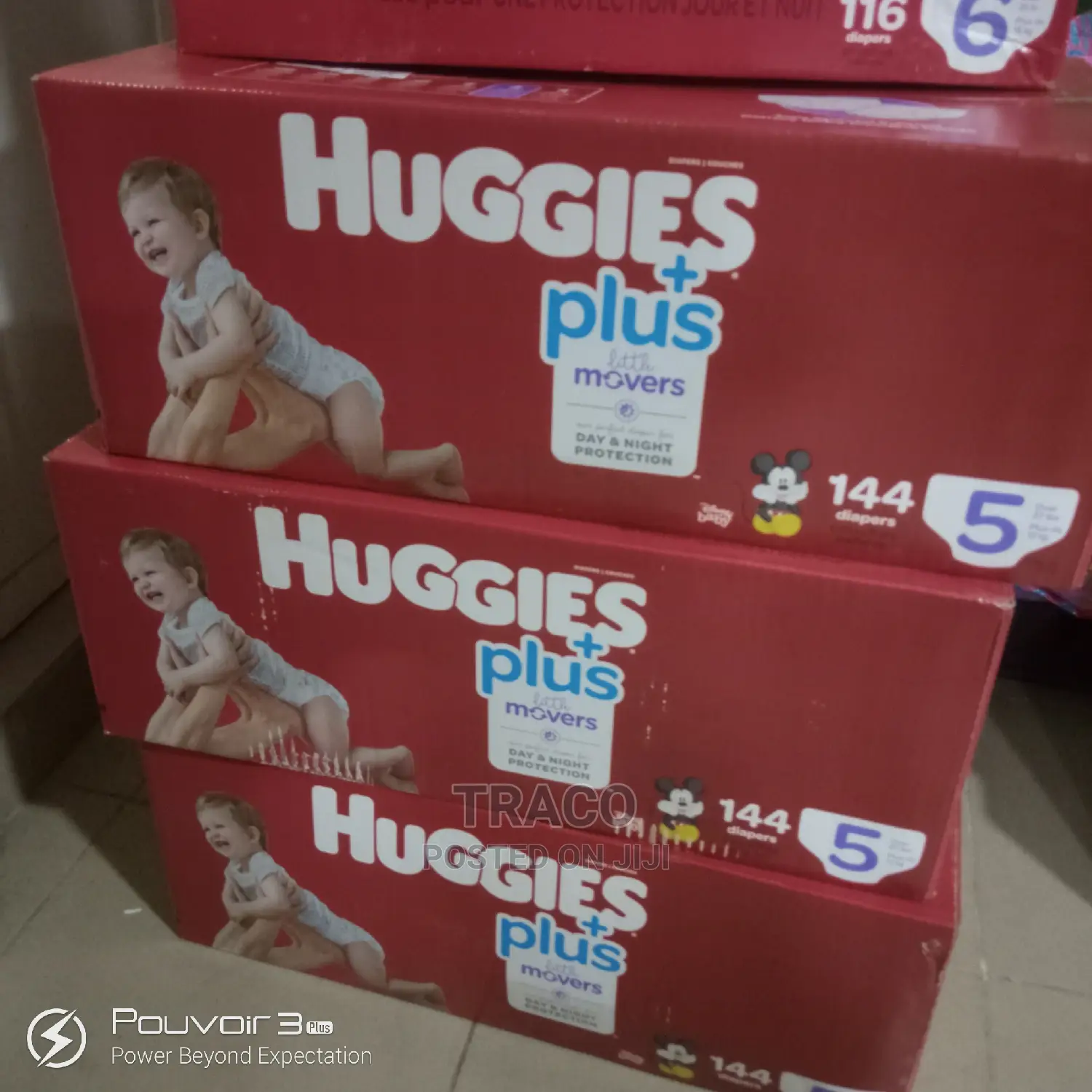 Huggies Little Movers Plus Diapers, Size 5 (144 Count)