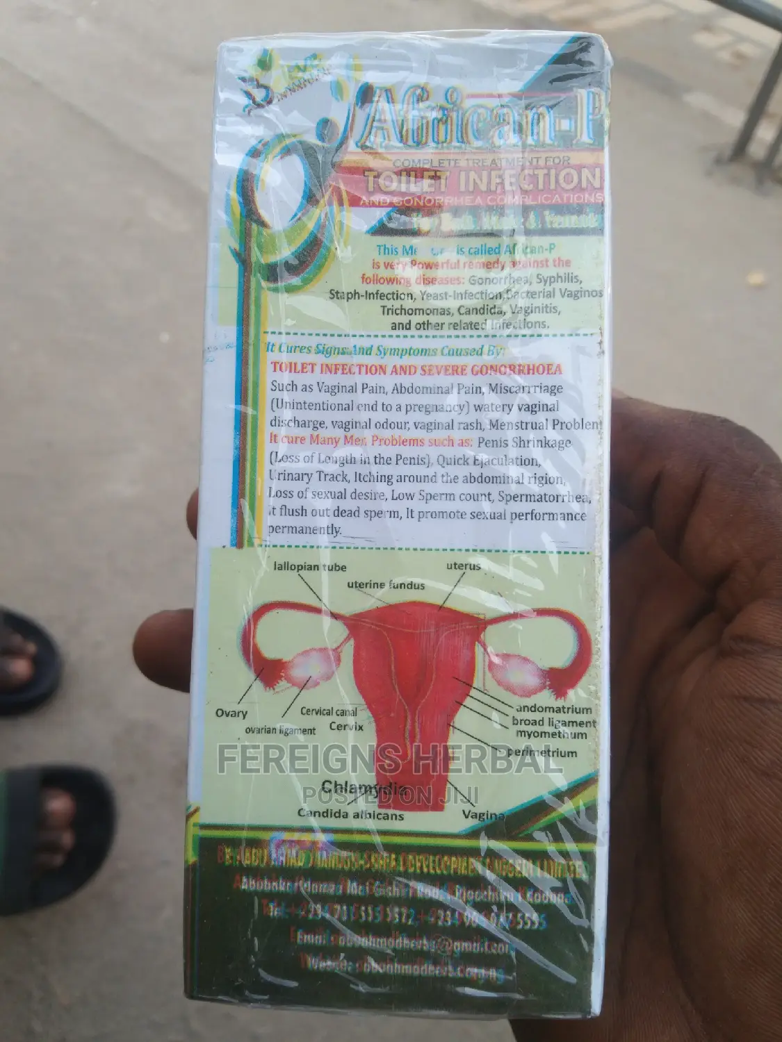 African-P Treatment for Toilet Infection