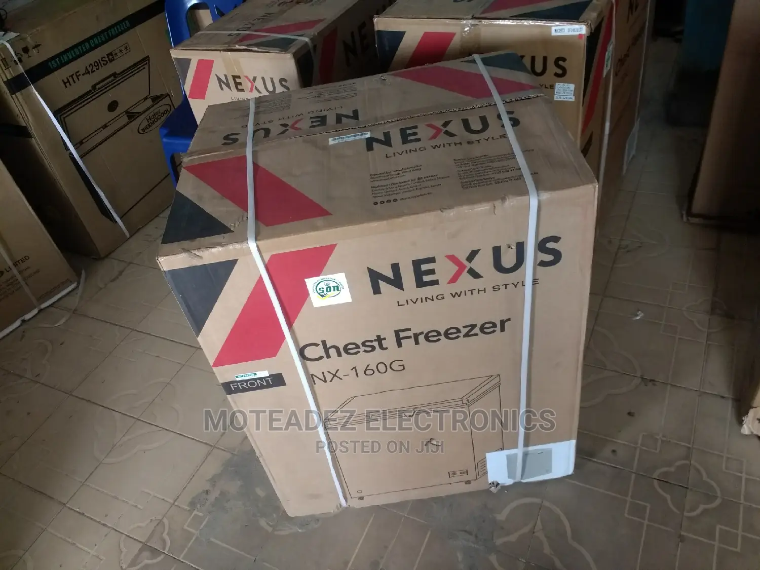 Nexus 150L Fast Freeze Chest Freezer (NX-160G) Silver