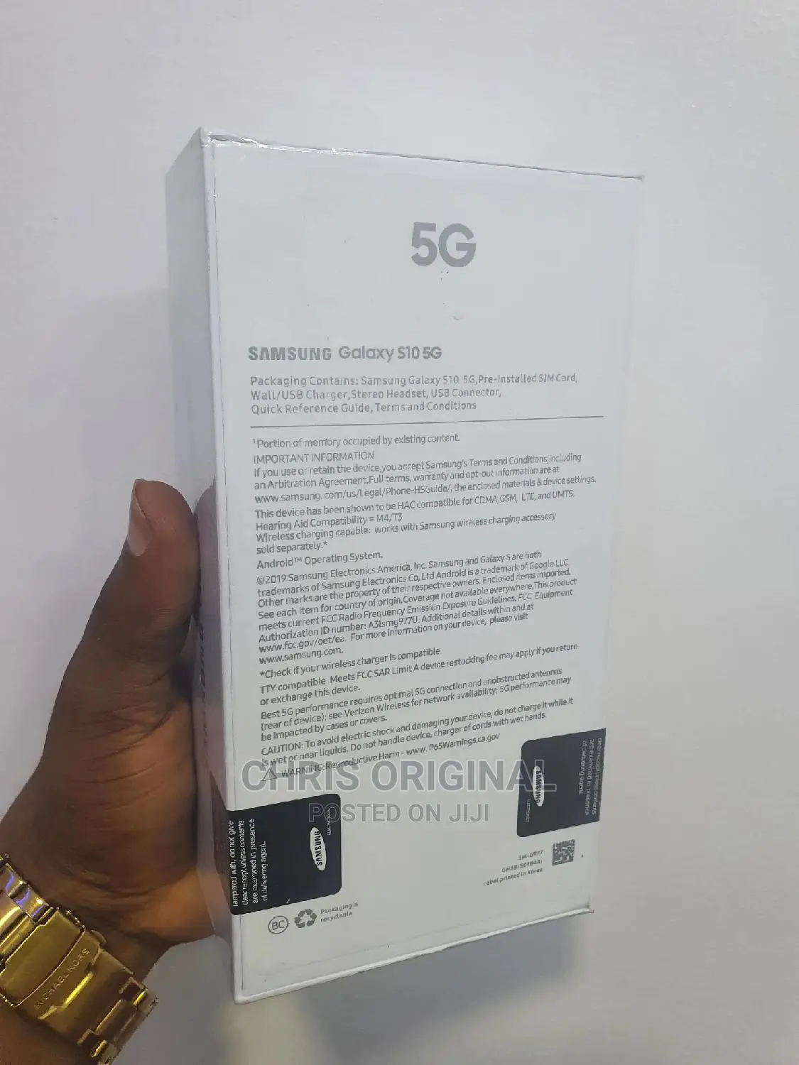 New Samsung Galaxy S10 5G 256 GB Silver