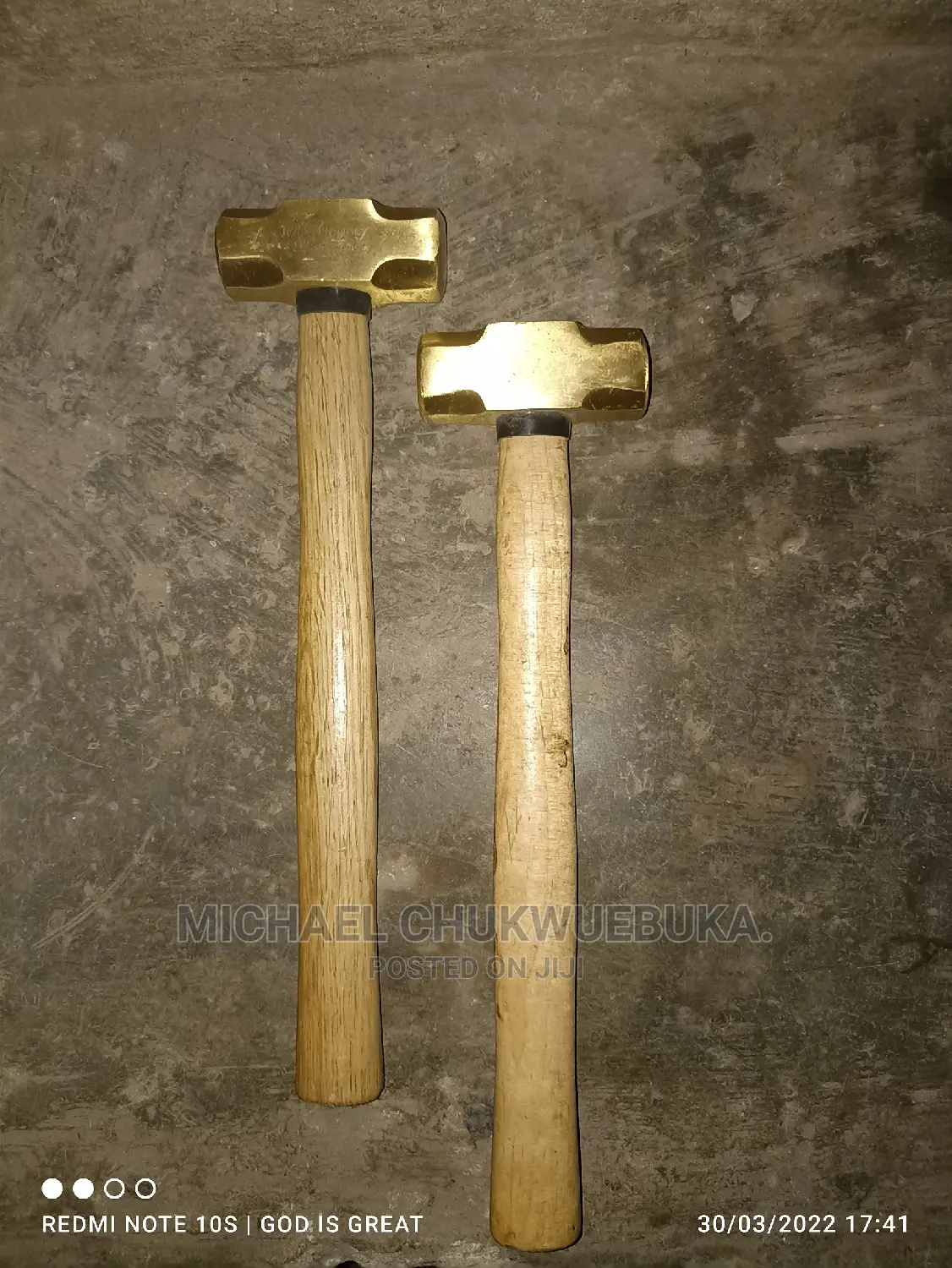 1 LB Brass Hammer