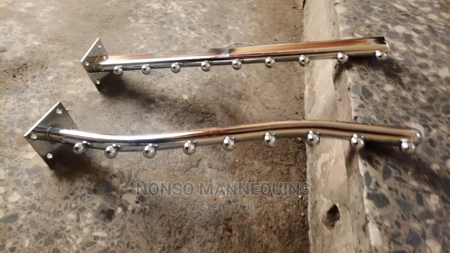 Thick 9 Pin Wall Hangers For Clothes Display
