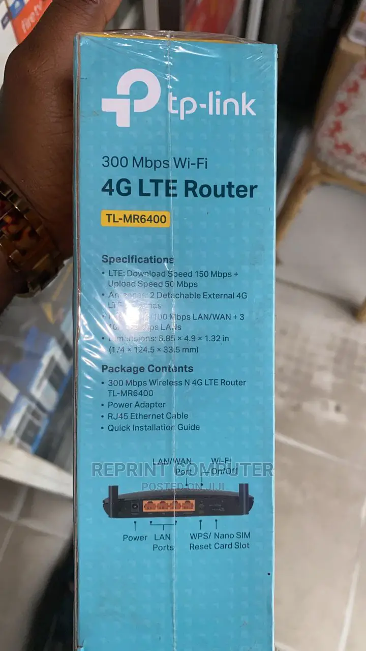 Tp-Link 300mbps Wireless N 4g Lte Router Tl-Mr6400