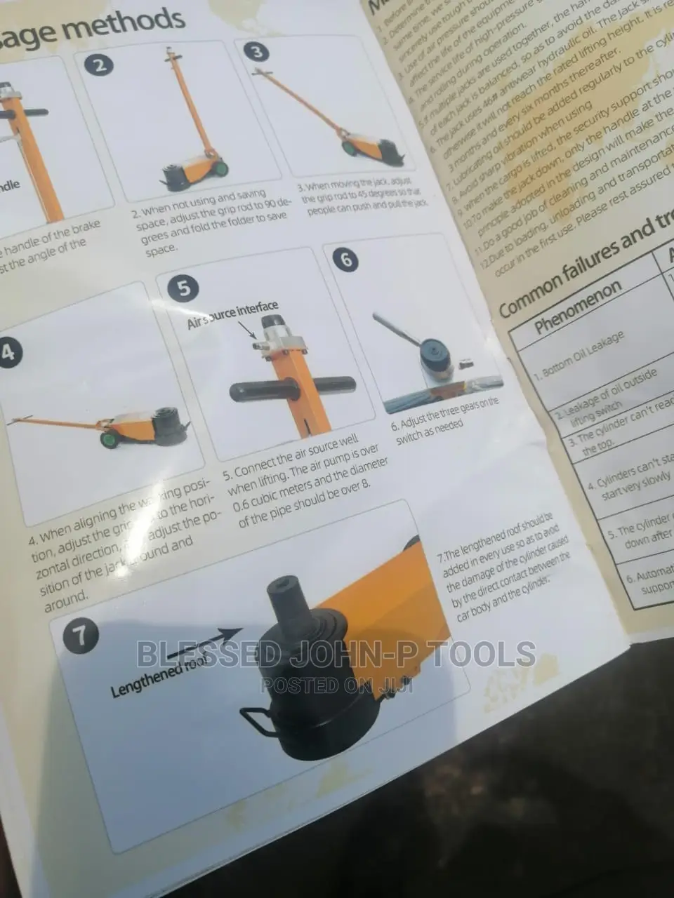 Pneumatic Floor Jack 50ton
