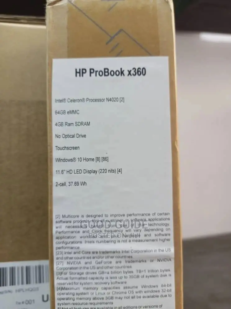 New Laptop HP ProBook 11 X360 4GB Intel Pentium SSD 128GB