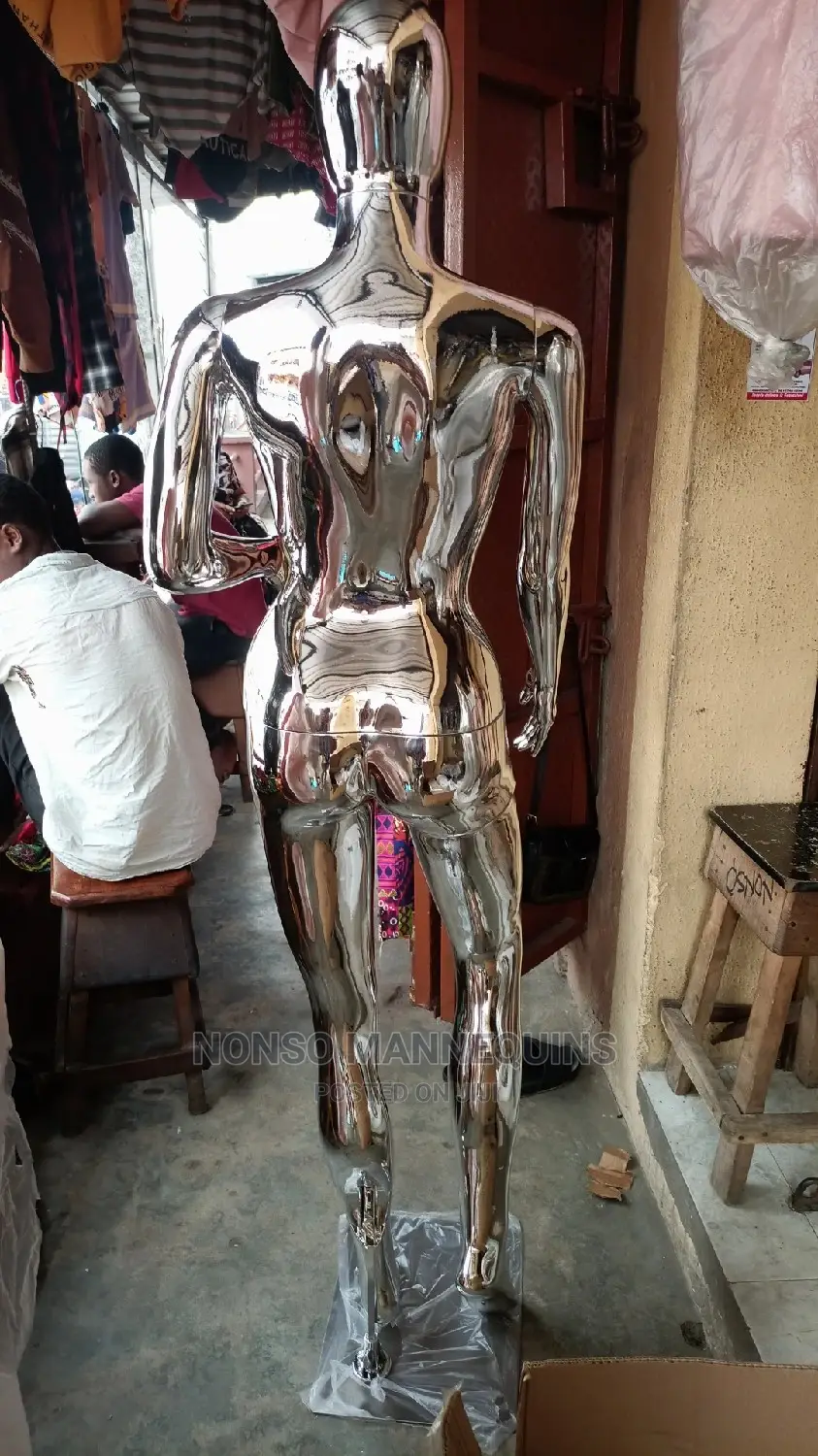 Size 12 Body Silver Chrome Female Display Mannequin