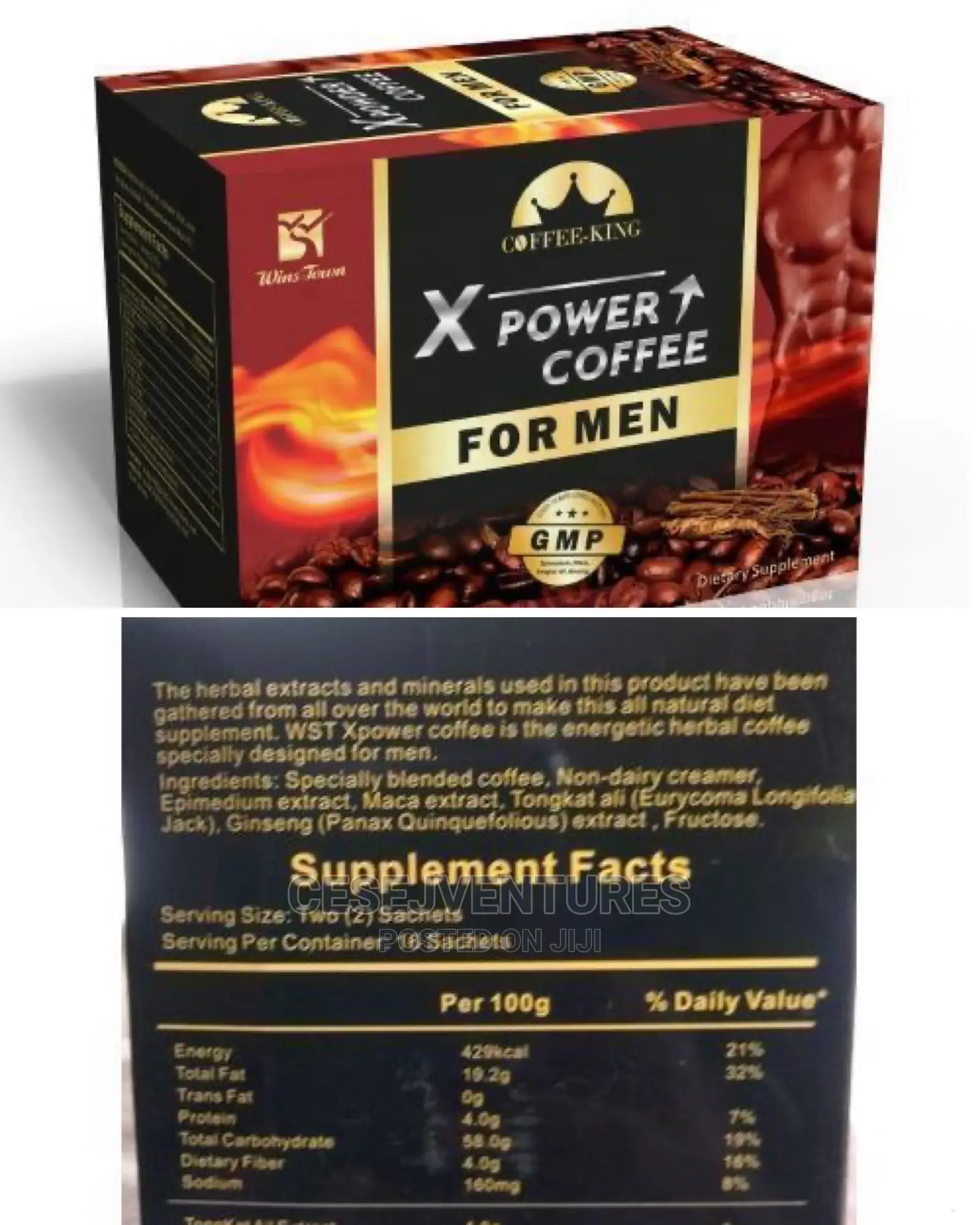 X Power Coffee for Men's Sexual Vitality