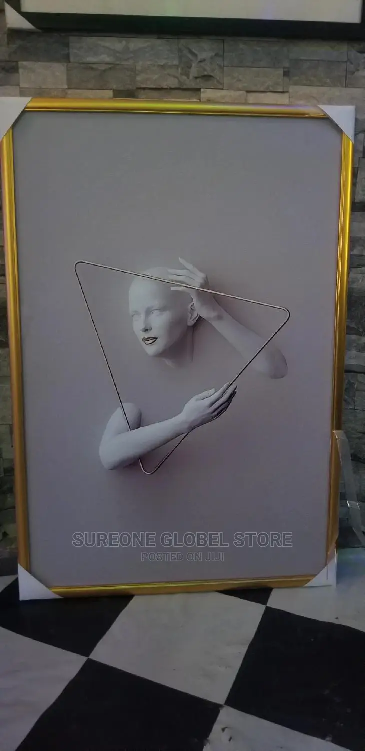 Abstract Canvas Painting Figure Statue