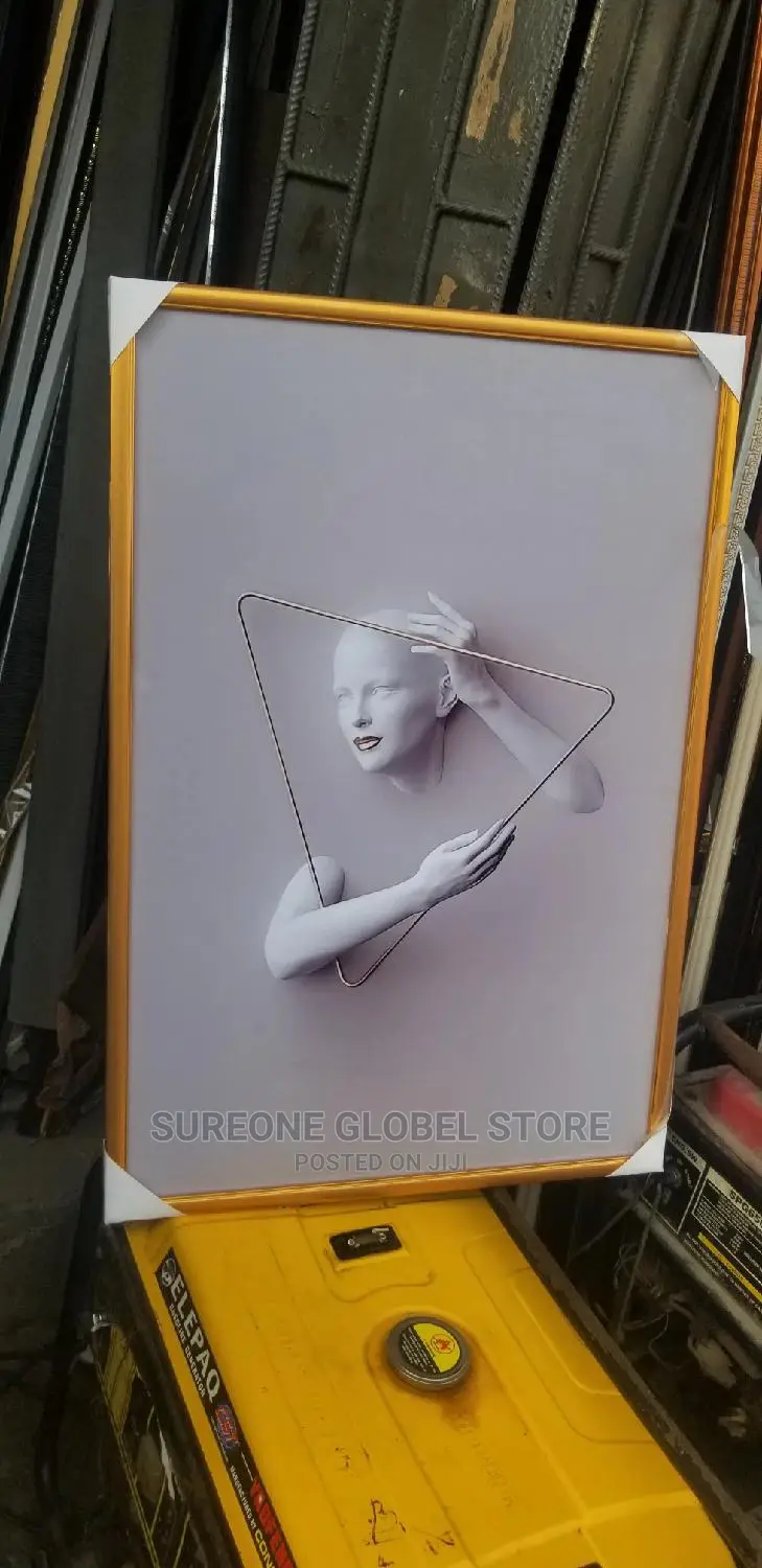 Abstract Canvas Painting Figure Statue
