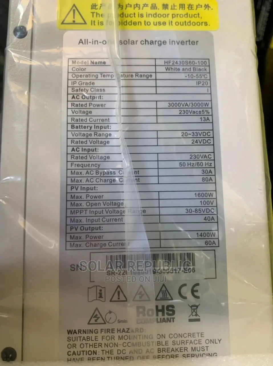 Srne 3000w 24v Hybrid Inverter