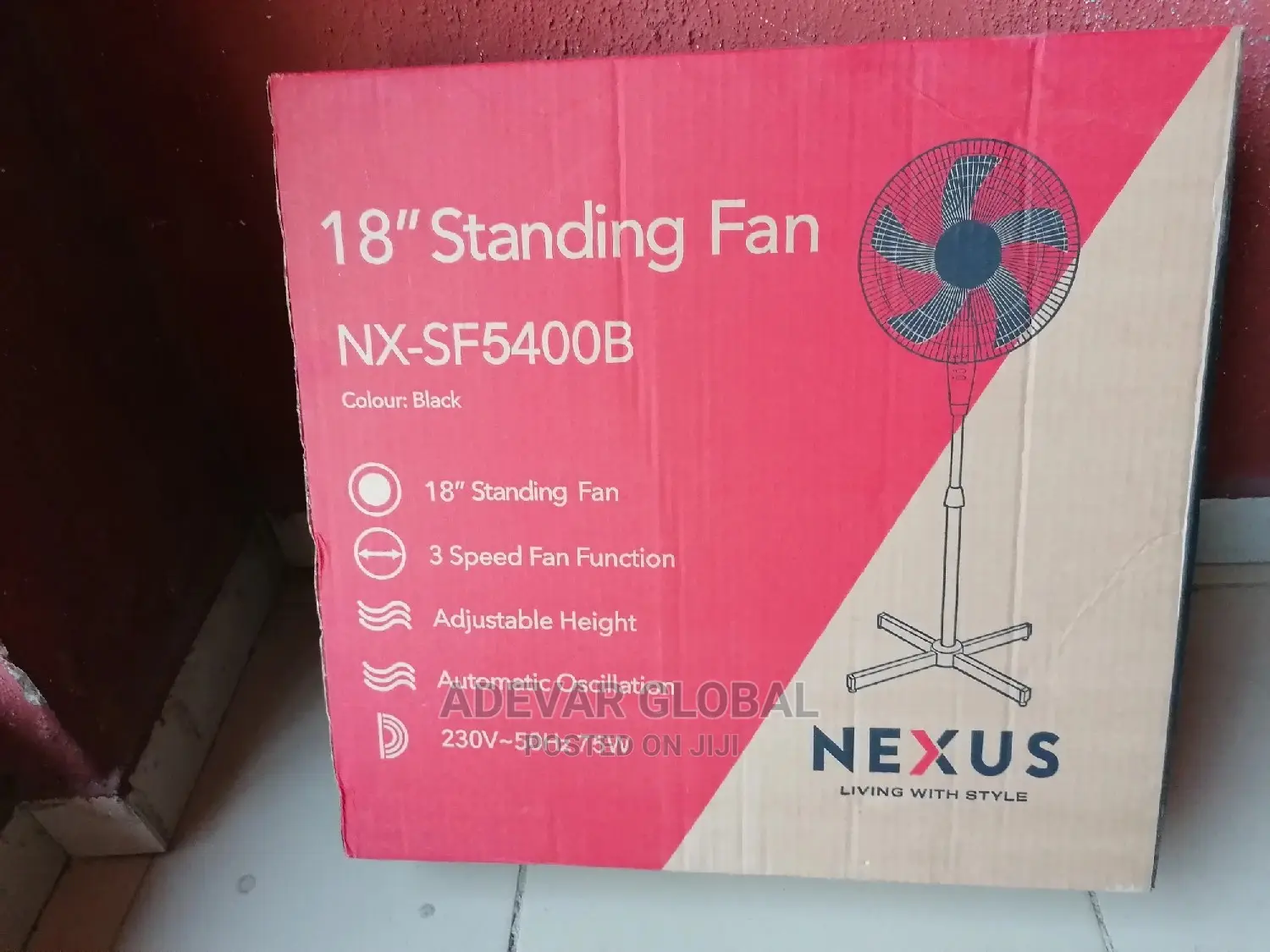 Nexus Nx-Sf5400b Nexus 18 Inches Stand Fan
